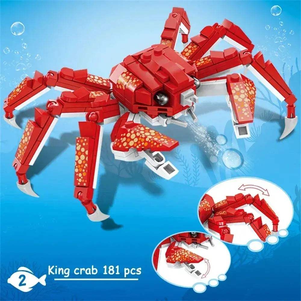 Shark Ocean Building Blocks Educational Toy Develops Coordination - ToylandEU