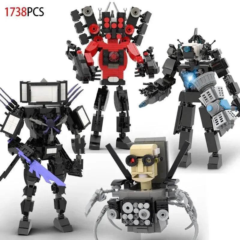  MOC Skibidi Figures Toilet Man Titan Clock King Blocks Set Building Bricks MOC -  ToylandEU™