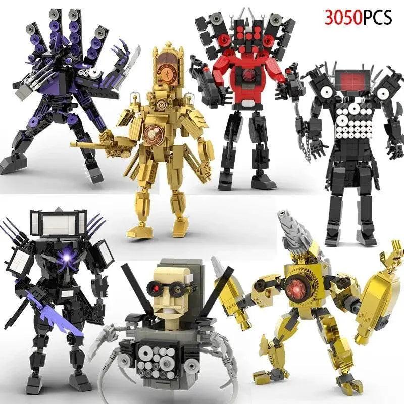 MOC Skibidi Figures Toilet Man Titan Clock King Blocks Set Building Bricks MOC -  ToylandEU™