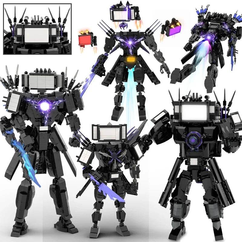 MOC Skibidi Figures Toilet Man Titan Clock King Blocks Set Building Bricks MOC - ToylandEU