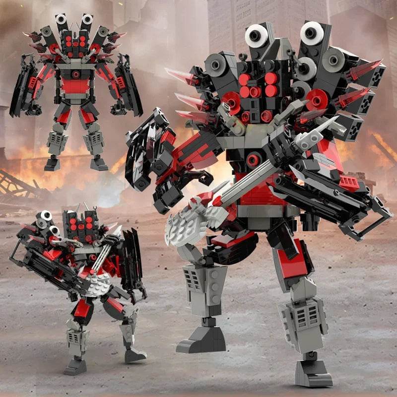 MOC Skibidi Figures Toilet Man Titan Clock King Blocks Set Building Bricks MOC - ToylandEU