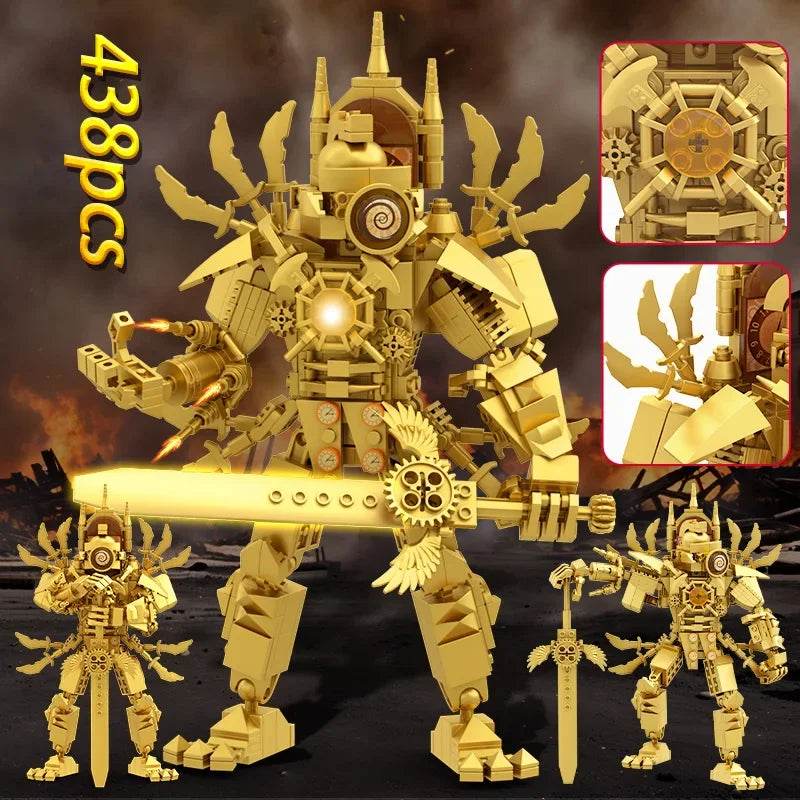 MOC Skibidi Figures Toilet Man Titan Clock King Blocks Set Building Bricks MOC - ToylandEU