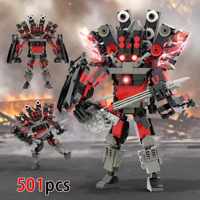 MOC Skibidi Figures Toilet Man Titan Clock King Blocks Set Building Bricks MOC - ToylandEU