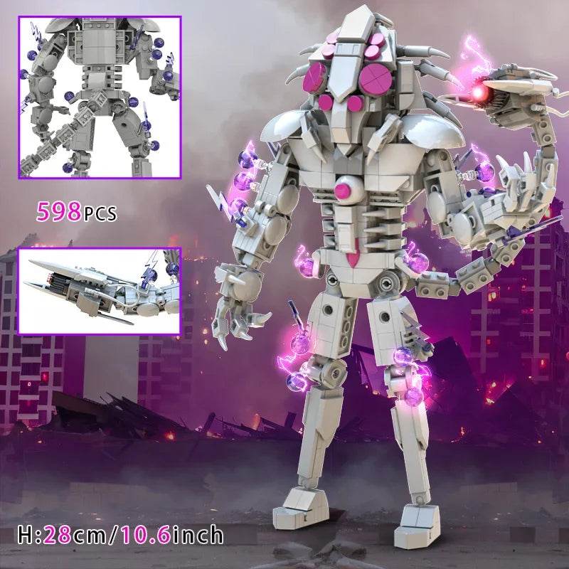 MOC Skibidi Figures Toilet Man Titan Clock King Blocks Set Building Bricks MOC - ToylandEU