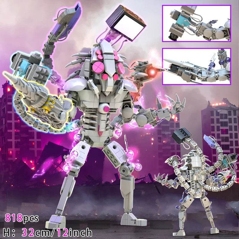 MOC Skibidi Figures Toilet Man Titan Clock King Blocks Set Building Bricks MOC - ToylandEU