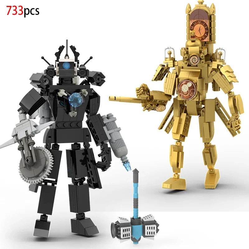 MOC Skibidi Figures Toilet Man Titan Clock King Blocks Set Building Bricks MOC - ToylandEU