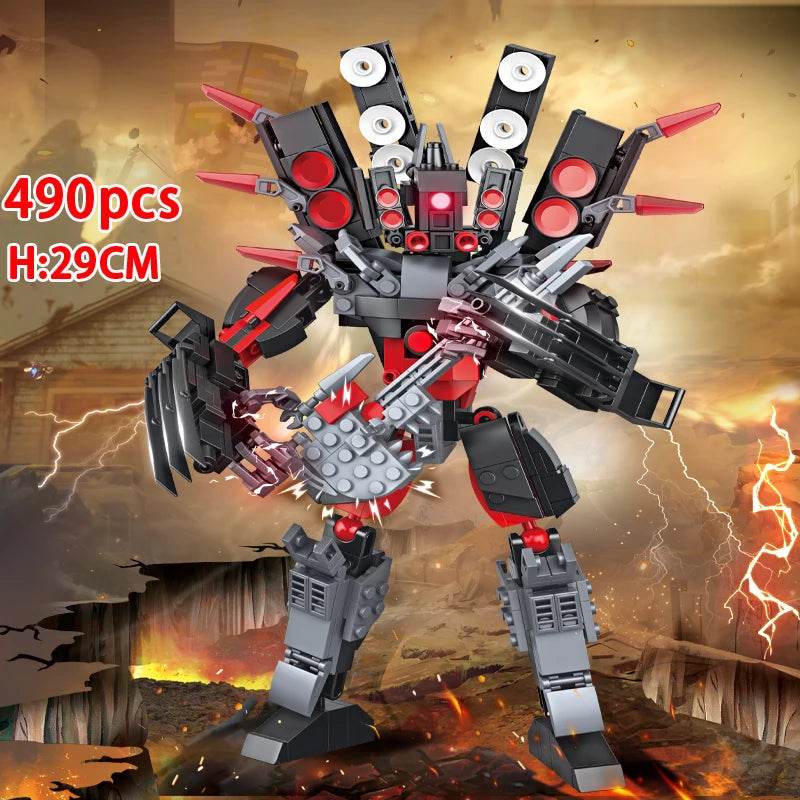 MOC Skibidi Toilet Building Blocks Set For Kids Gifts Building Bricks MOC - ToylandEU