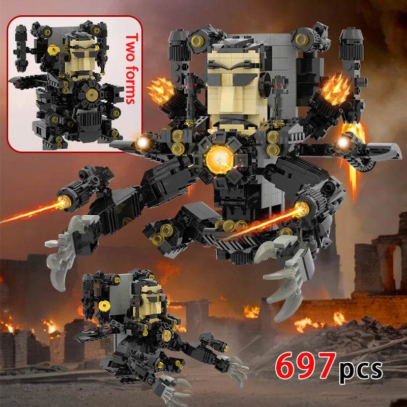 MOC Skibidi Toilet Building Blocks Set For Kids Gifts Building Bricks MOC - ToylandEU