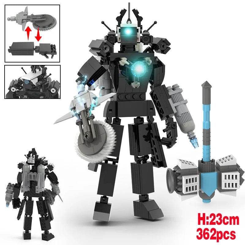 MOC Skibidi Toilet Building Blocks Set For Kids Gifts Building Bricks MOC - ToylandEU