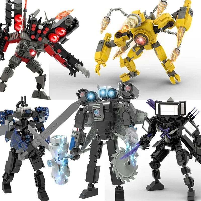 MOC Skibidi Toilet Building Blocks Set for Kids Titan Cameraman Speakerman Model Classic Toys for Boys Birthday Christmas Gifts - ToylandEU