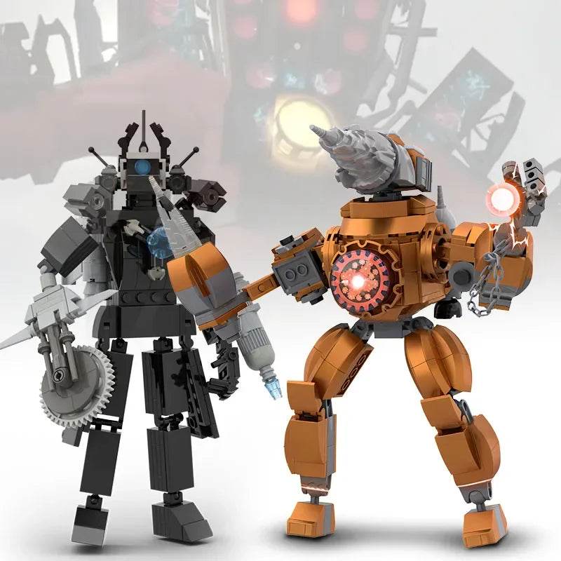 MOC Skibidi Toilet Building Blocks Set for Kids Titan Cameraman Speakerman Model Classic Toys for Boys Birthday Christmas Gifts - ToylandEU