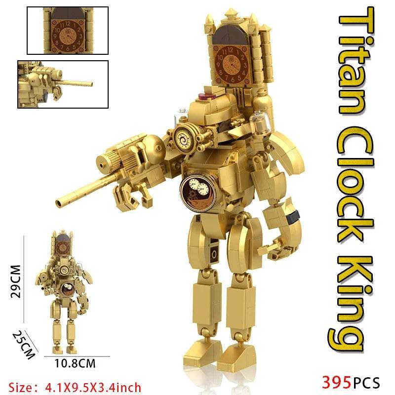 MOC Skibidi Toilet Building Blocks Set for Kids Titan Cameraman Speakerman Model Classic Toys for Boys Birthday Christmas Gifts - ToylandEU