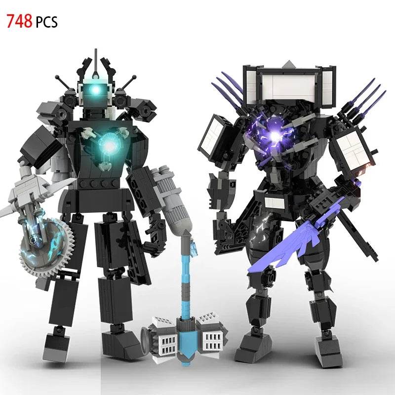 MOC Skibidi Toilet Building Blocks Set for Kids Titan Cameraman Speakerman Model Classic Toys for Boys Birthday Christmas Gifts - ToylandEU