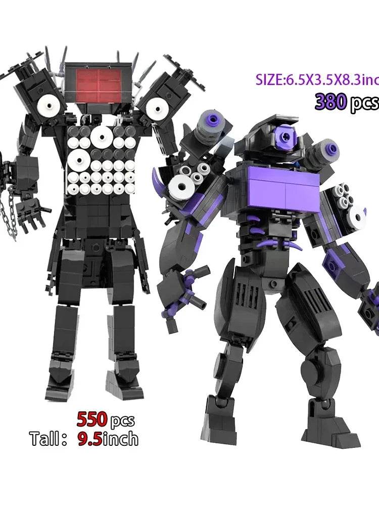 MOC Skibidi Toilet Building Blocks Set for Kids Titan Cameraman Speakerman Model Classic Toys for Boys Birthday Christmas Gifts - ToylandEU