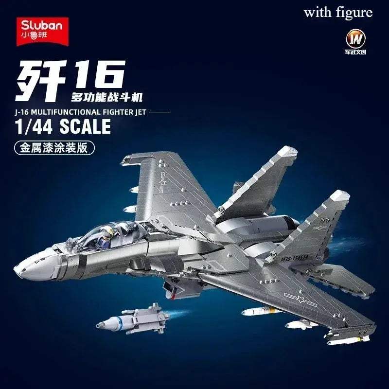 MOC Sluban Fighter Bomber Building Blocks Model Kit For Creative Kids - ToylandEU