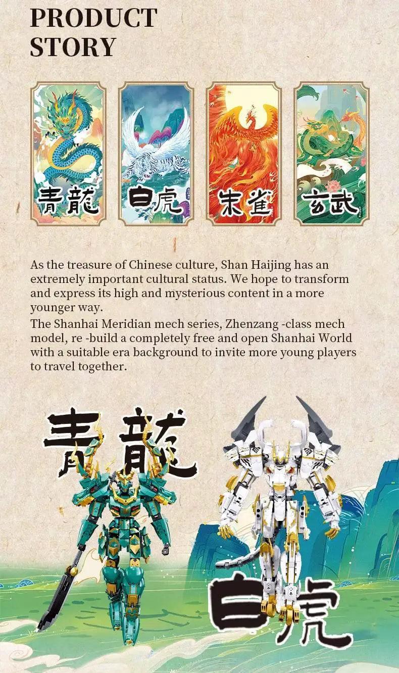  MOC Sluban Qinglong King Mecha Building Blocks Classic Figure Set -  ToylandEU™