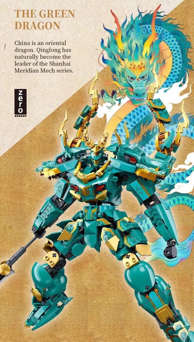  MOC Sluban Qinglong King Mecha Building Blocks Classic Figure Set -  ToylandEU™
