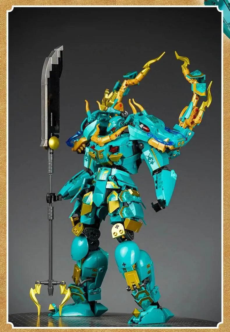  MOC Sluban Qinglong King Mecha Building Blocks Classic Figure Set -  ToylandEU™