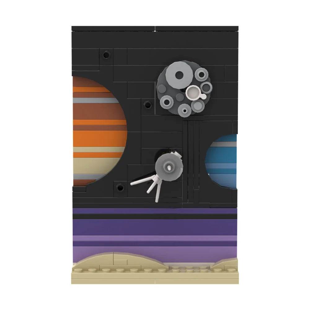 MOC Space Age Story Postcard Building Block Set Gift Building Bricks MOC - ToylandEU