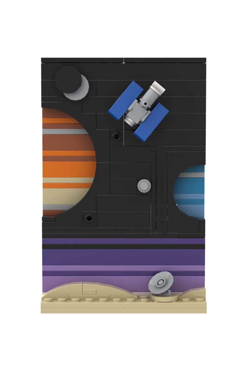 MOC Space Age Story Postcard Building Block Set Gift Building Bricks MOC - ToylandEU