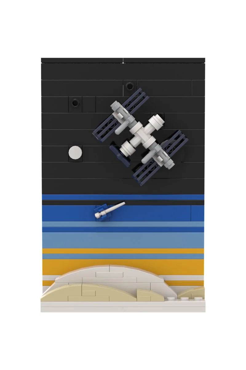 MOC Space Age Story Postcard Building Block Set Gift Building Bricks MOC - ToylandEU