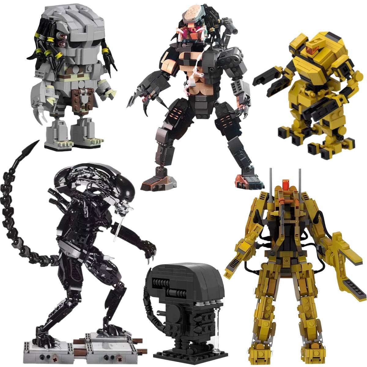 MOC Space Aliened Mecha Robot Model Predator Mini P-5000 Set - ToylandEU