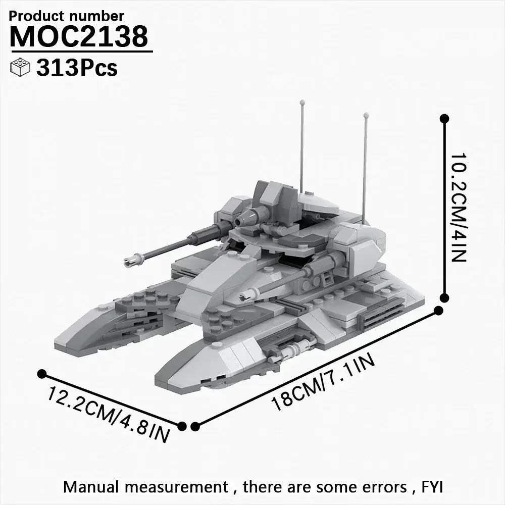 Space War Tank Building Blocks Kit Educational Diorama Toy - ToylandEU