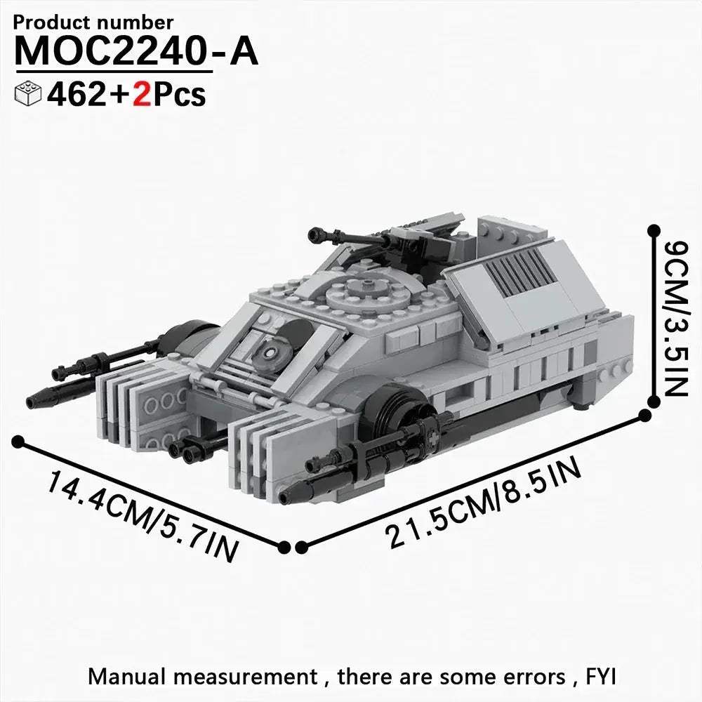Space War Tank Building Blocks Kit Educational Diorama Toy - ToylandEU