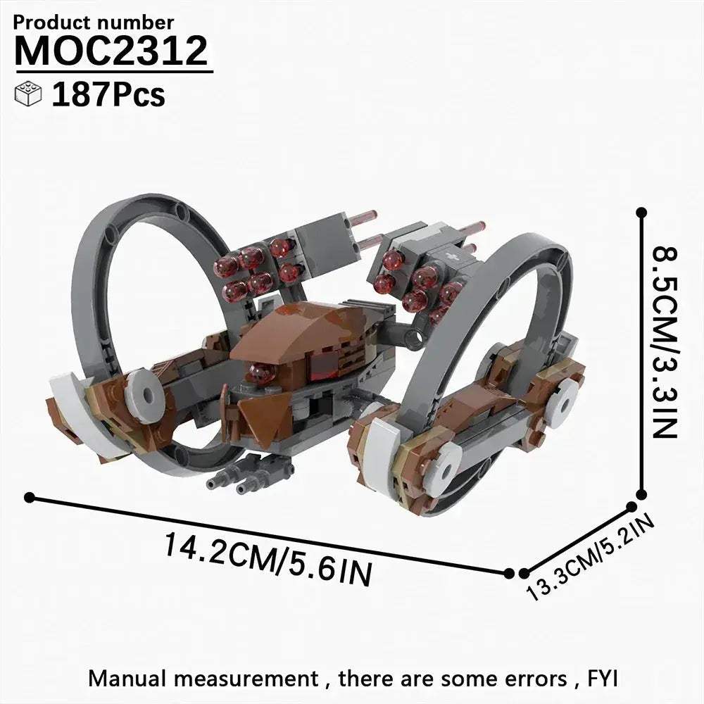 Space War Tank Building Blocks Kit Educational Diorama Toy - ToylandEU