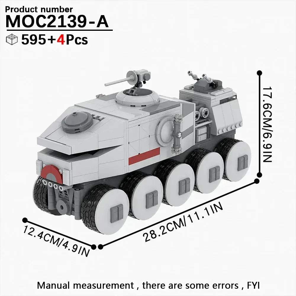 Space War Tank Building Blocks Kit Educational Diorama Toy - ToylandEU