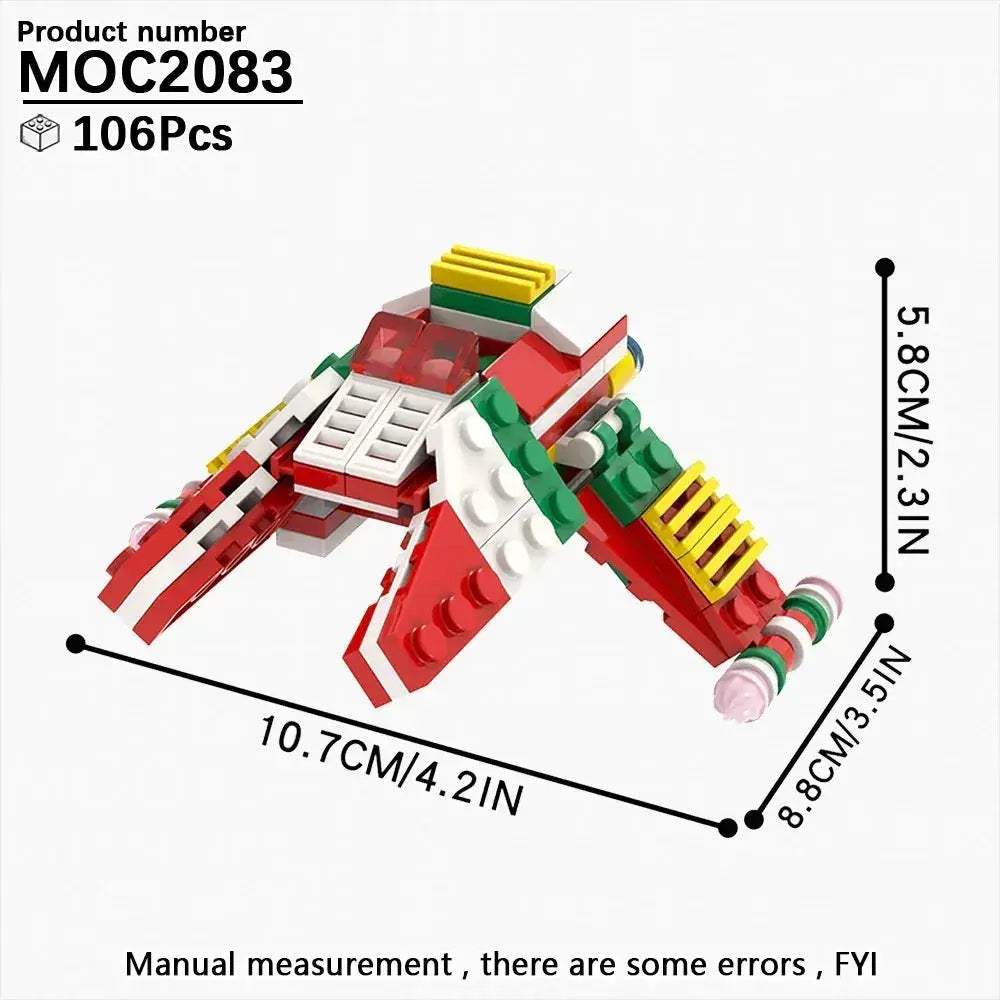 Space Wars Fighter Building Blocks Set For Realistic Dioramas - ToylandEU