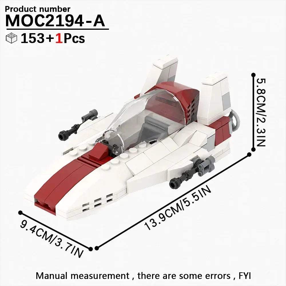 Space Wars Fighter Building Blocks Set For Realistic Dioramas - ToylandEU
