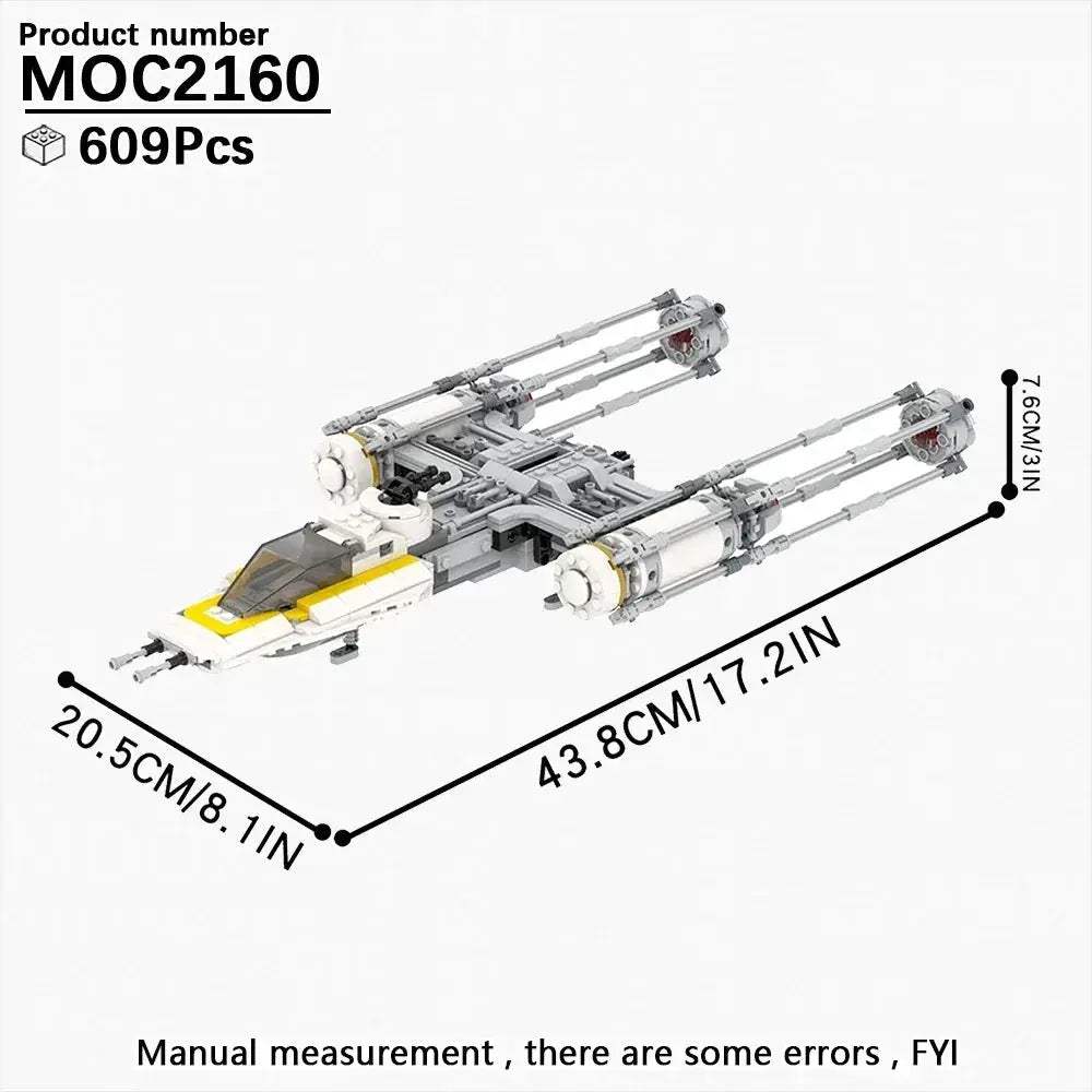 Space Wars Fighter Building Blocks Set For Realistic Dioramas - ToylandEU