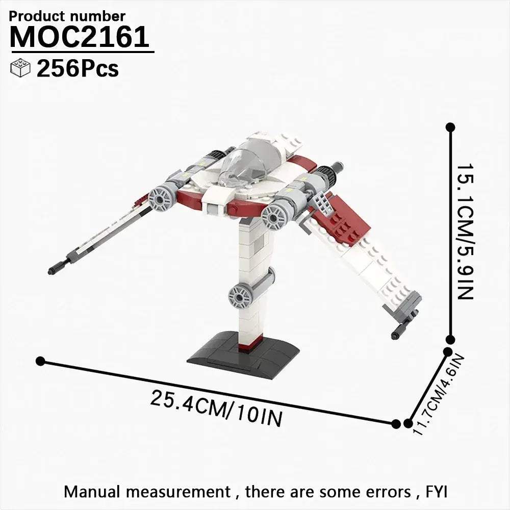 Space Wars Fighter Building Blocks Set For Realistic Dioramas - ToylandEU