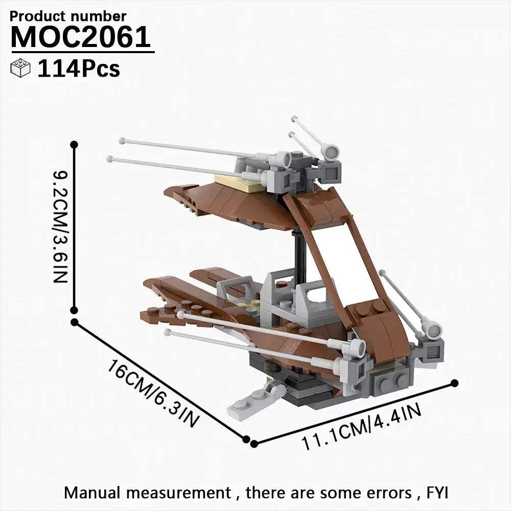 Space Wars Fighter Building Blocks Set For Realistic Dioramas - ToylandEU