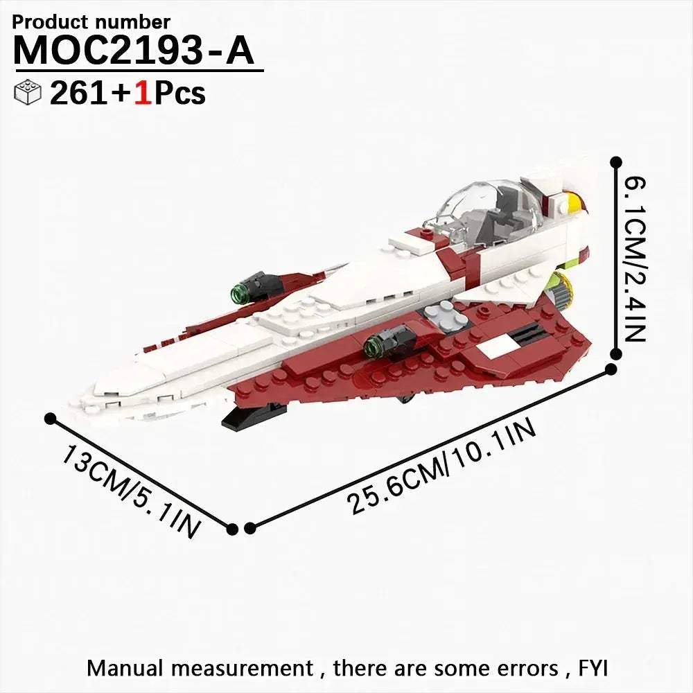 Space Wars Fighter Building Blocks Set For Realistic Dioramas - ToylandEU
