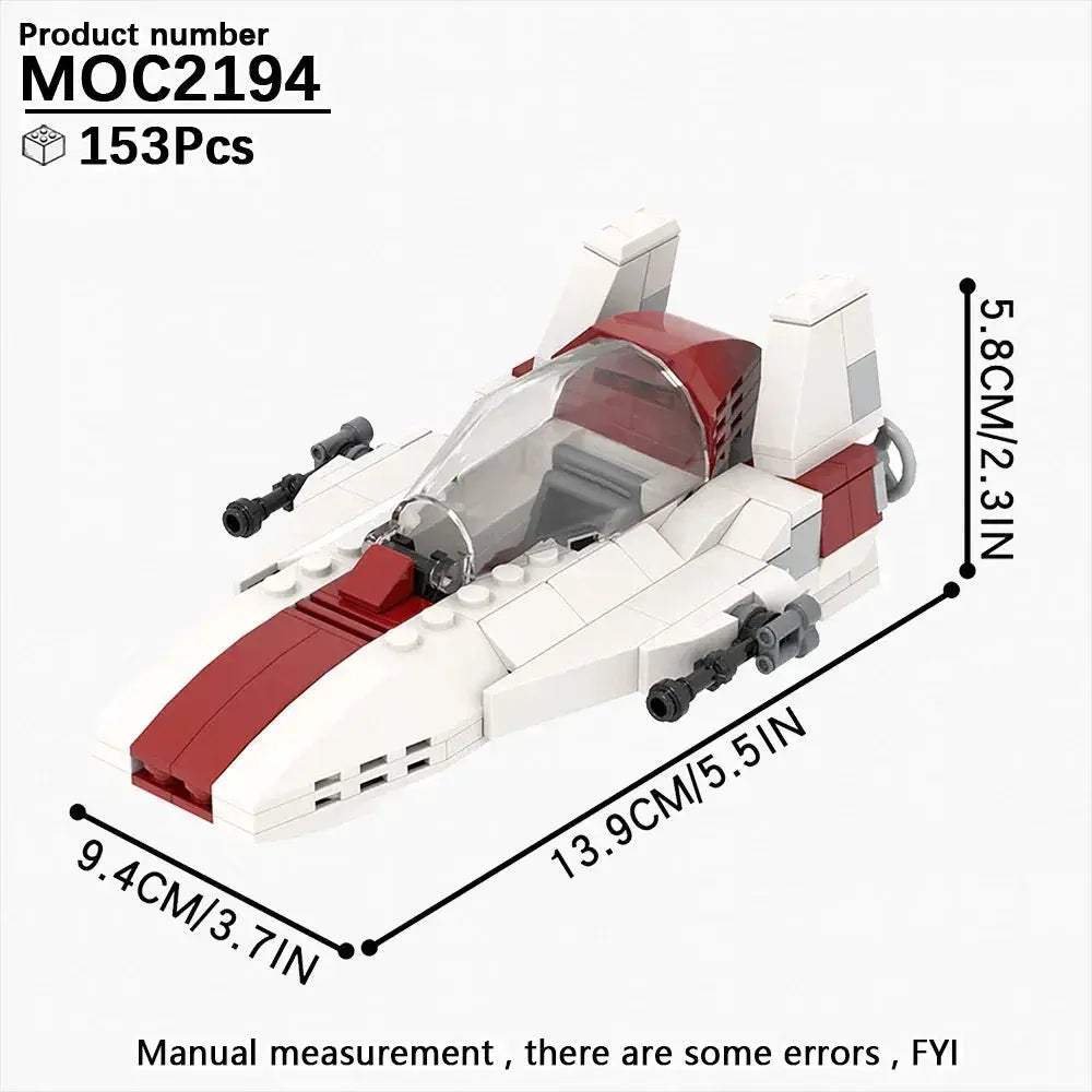 Space Wars Fighter Building Blocks Set For Realistic Dioramas - ToylandEU