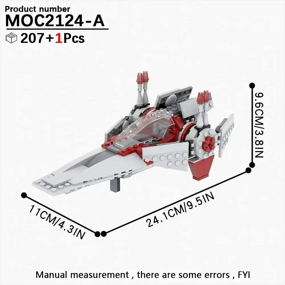 Space Wars Fighter Building Blocks Set For Realistic Dioramas - ToylandEU