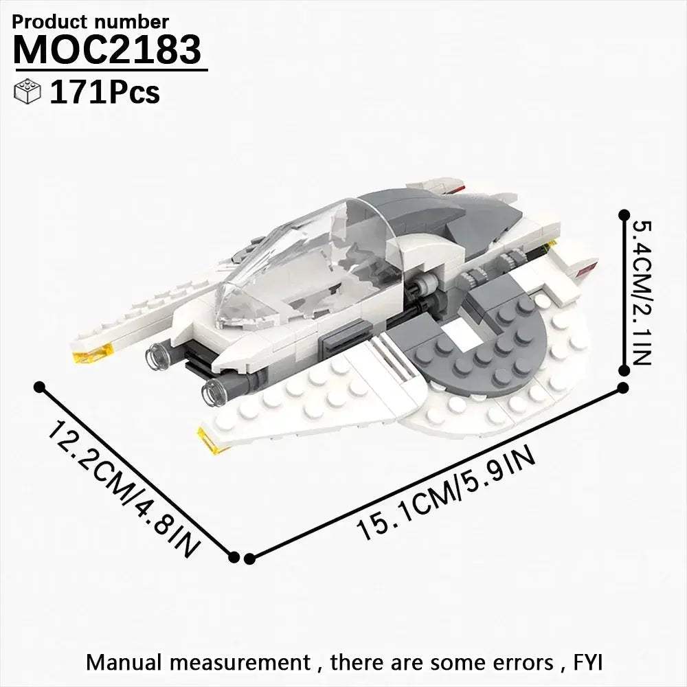 Space Wars Fighter Building Blocks Set For Realistic Dioramas - ToylandEU