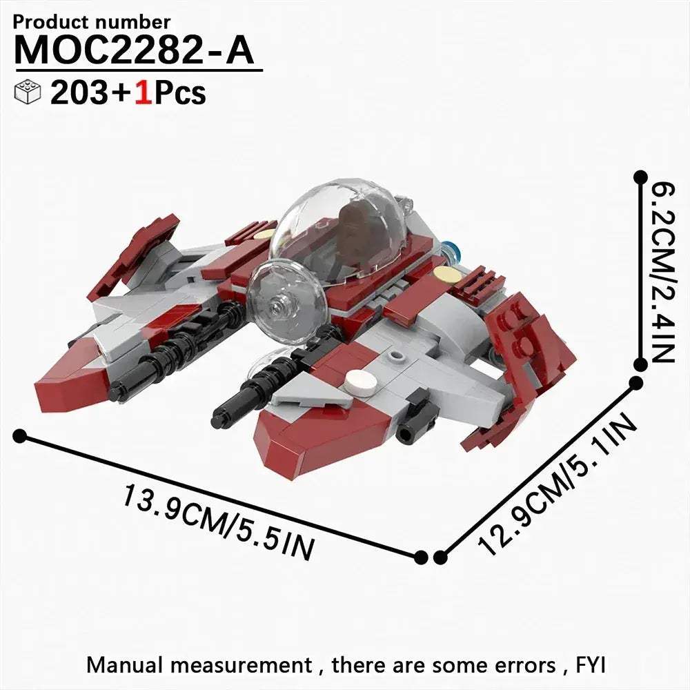 Space Wars Fighter Building Blocks Set For Realistic Dioramas - ToylandEU