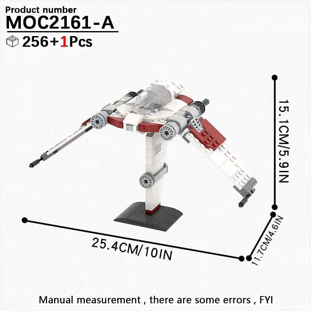 Space Wars Fighter Building Blocks Set For Realistic Dioramas - ToylandEU