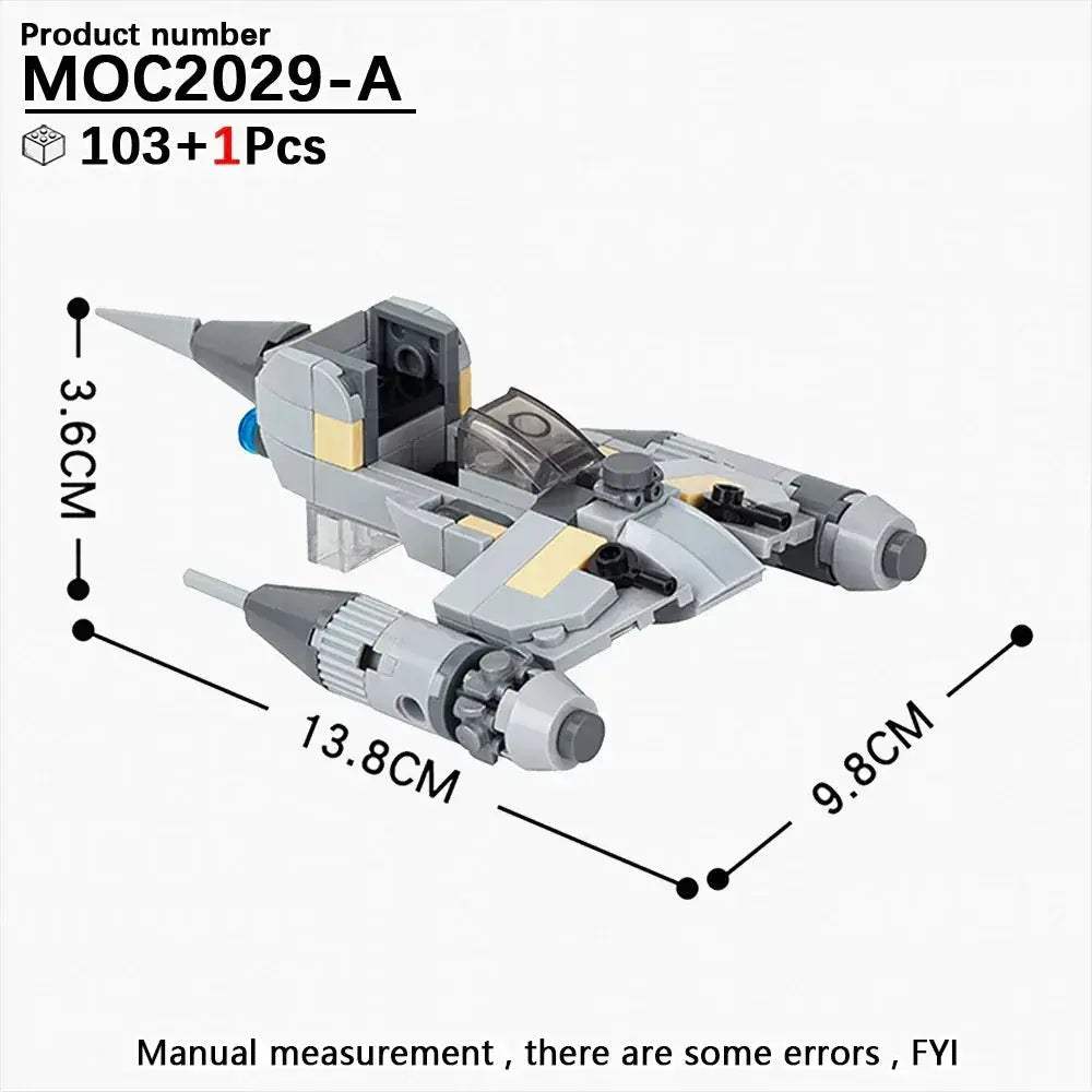 Space Wars Fighter Building Blocks Set For Realistic Dioramas - ToylandEU