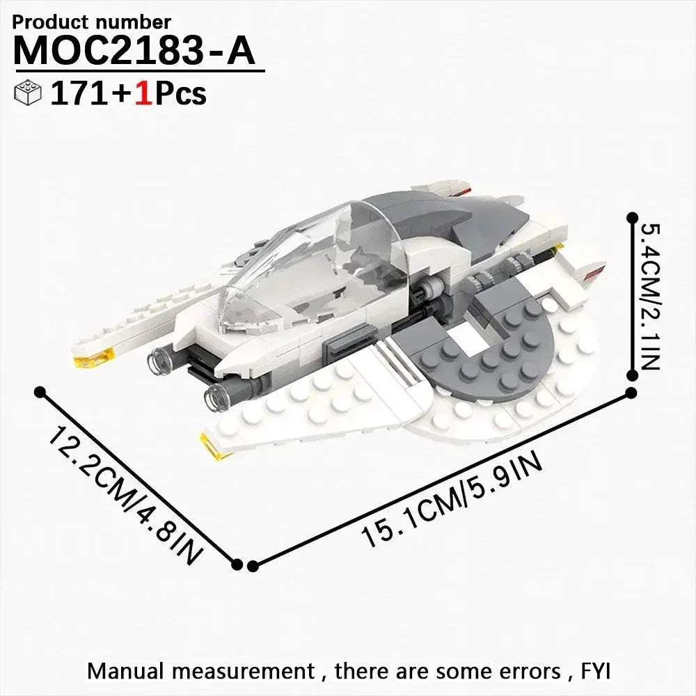 Space Wars Fighter Building Blocks Set For Realistic Dioramas - ToylandEU
