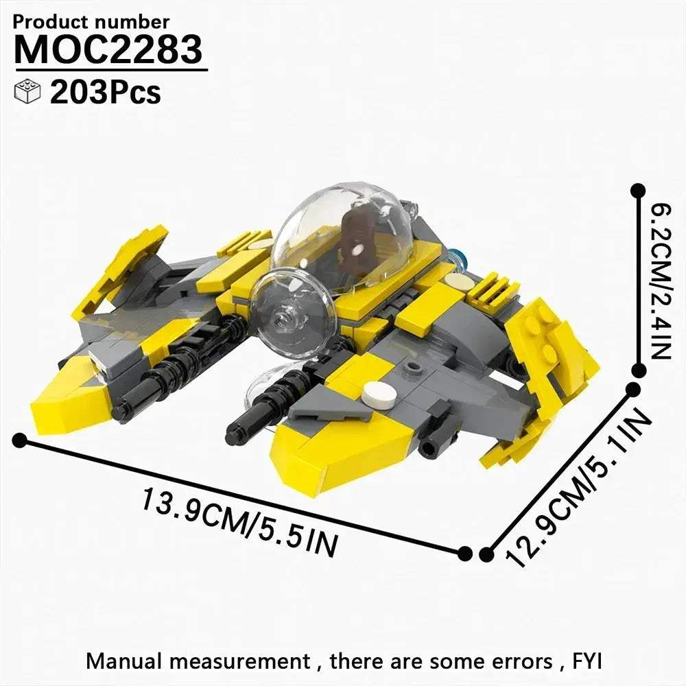 Space Wars Fighter Building Blocks Set For Realistic Dioramas - ToylandEU