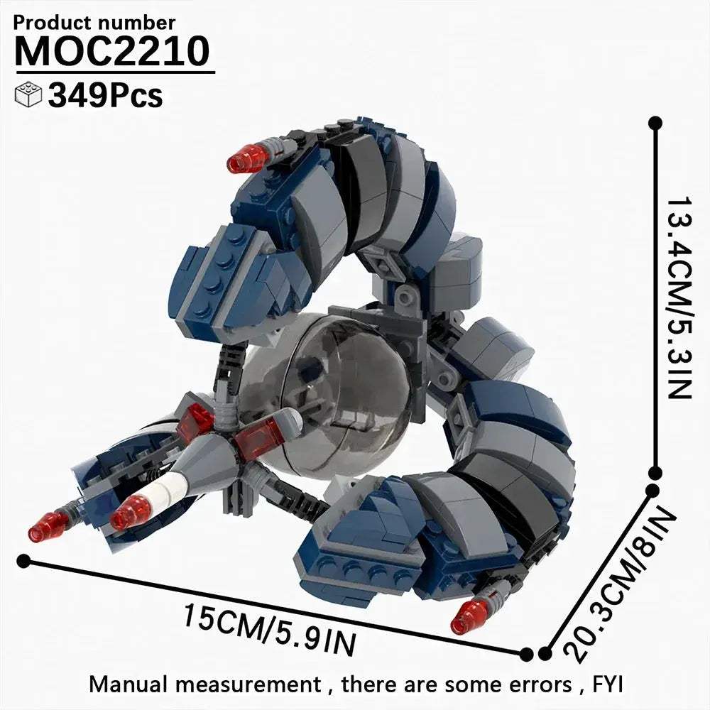 Space Wars Fighter Building Blocks Set For Realistic Dioramas - ToylandEU