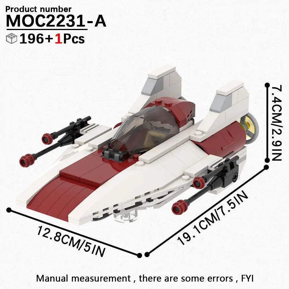 Space Wars Fighter Building Blocks Set For Realistic Dioramas - ToylandEU