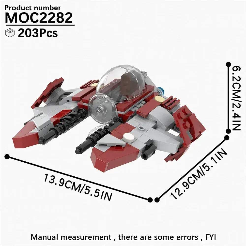 Space Wars Fighter Building Blocks Set For Realistic Dioramas - ToylandEU