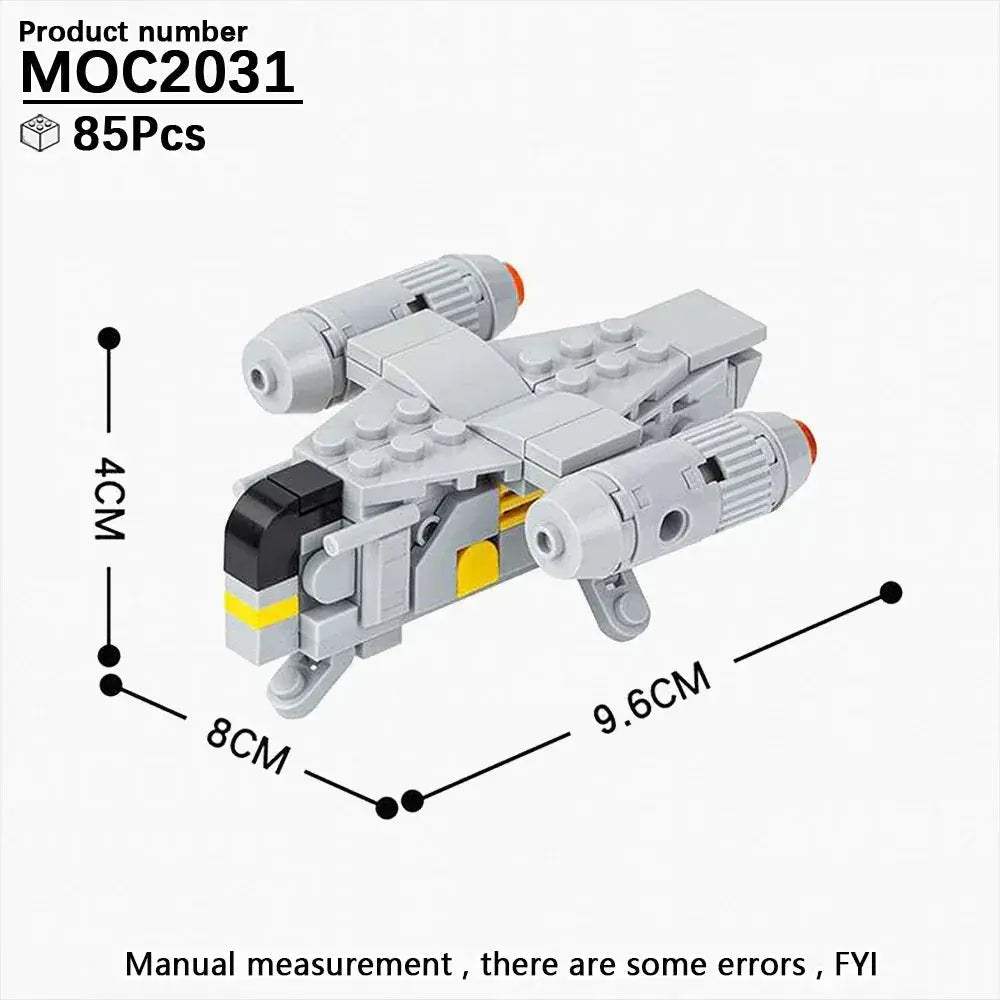 Space Wars Fighter Building Blocks Set For Realistic Dioramas - ToylandEU
