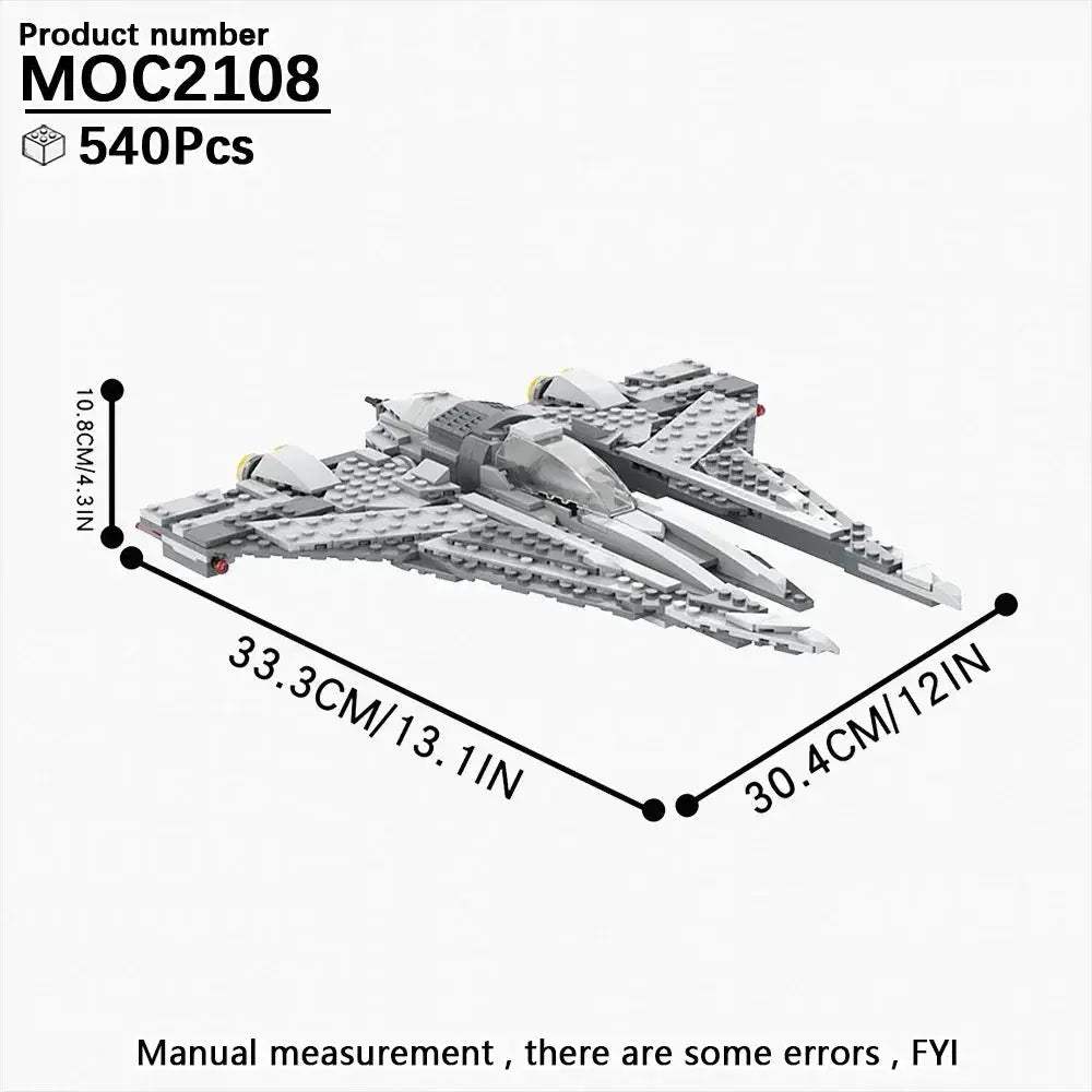 Space Wars Fighter Building Blocks Set For Realistic Dioramas - ToylandEU