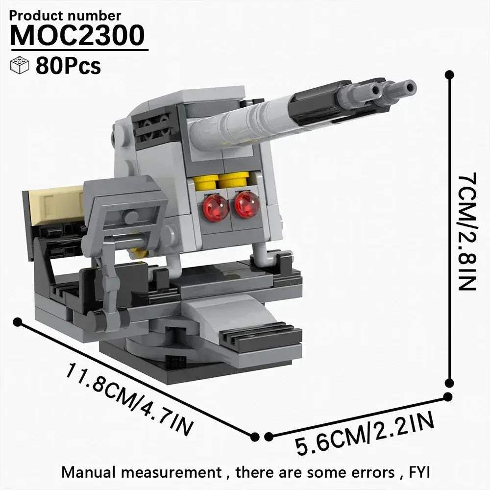 Space Wars Prop Cannon Building Blocks Set DIY Dioramas - ToylandEU